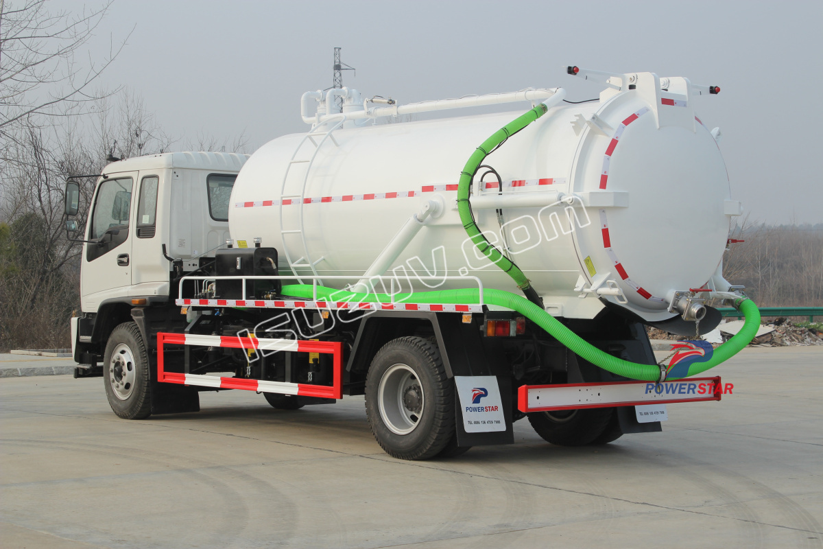 Spécification principale des camions-pompes à eaux usées Myanmar Isuzu