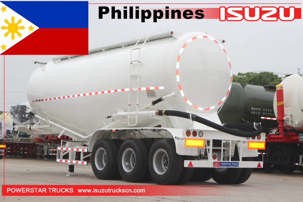 philippines - 12 unités de semi-remorque de ciment en vrac 35cbm
