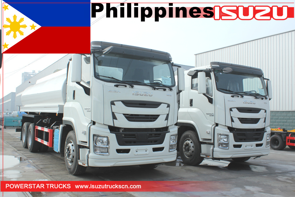 Philippines - 2 camions-citernes à eau ISUZU GIGA de 20 000 litres
