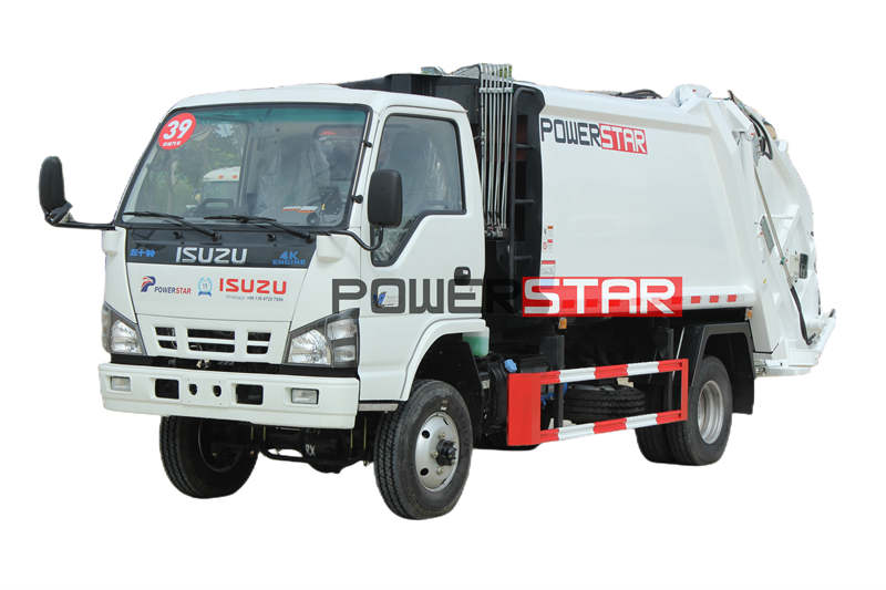 Quels sont les principaux composants du camion compacteur de déchets isuzu 4x4 hors route