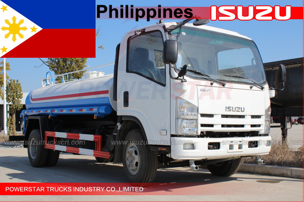 elf isuzu water bowser truck pour les philippines