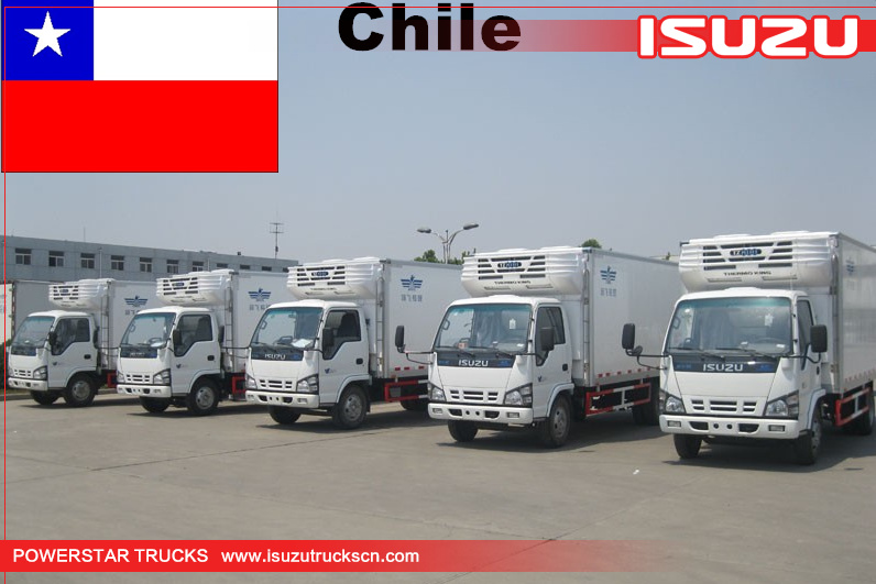 chili - 6 unités isuzu camions frigorifiques