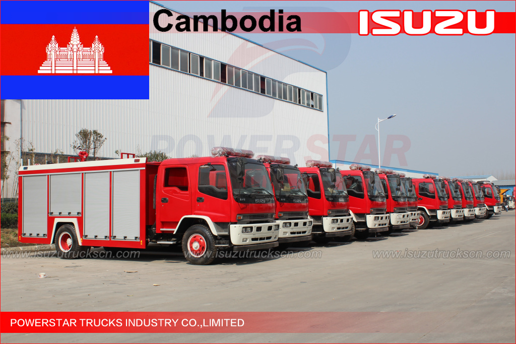 120 camions de pompiers à eau ftr pour le cambodge