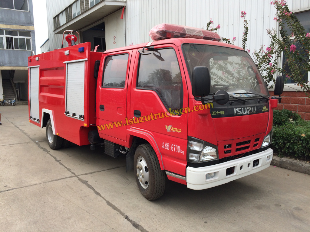 Custom build Isuzu 3500L eau et mousse camion-citerne incendie combat