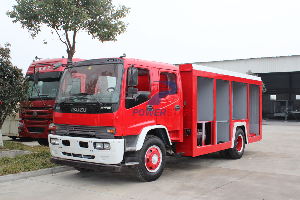 Comment construire ruck mousse incendie qualité avec châssis de camion ISUZU FTR ?