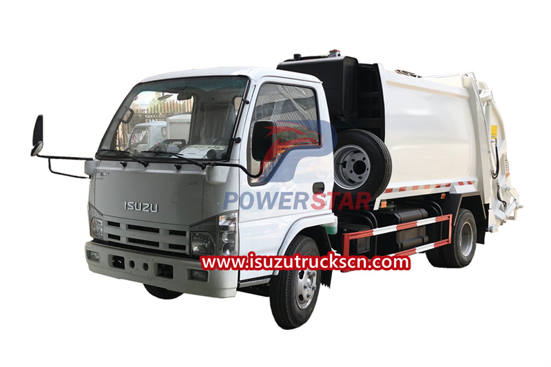 Principaux composants du camion compacteur de déchets Isuzu 100P