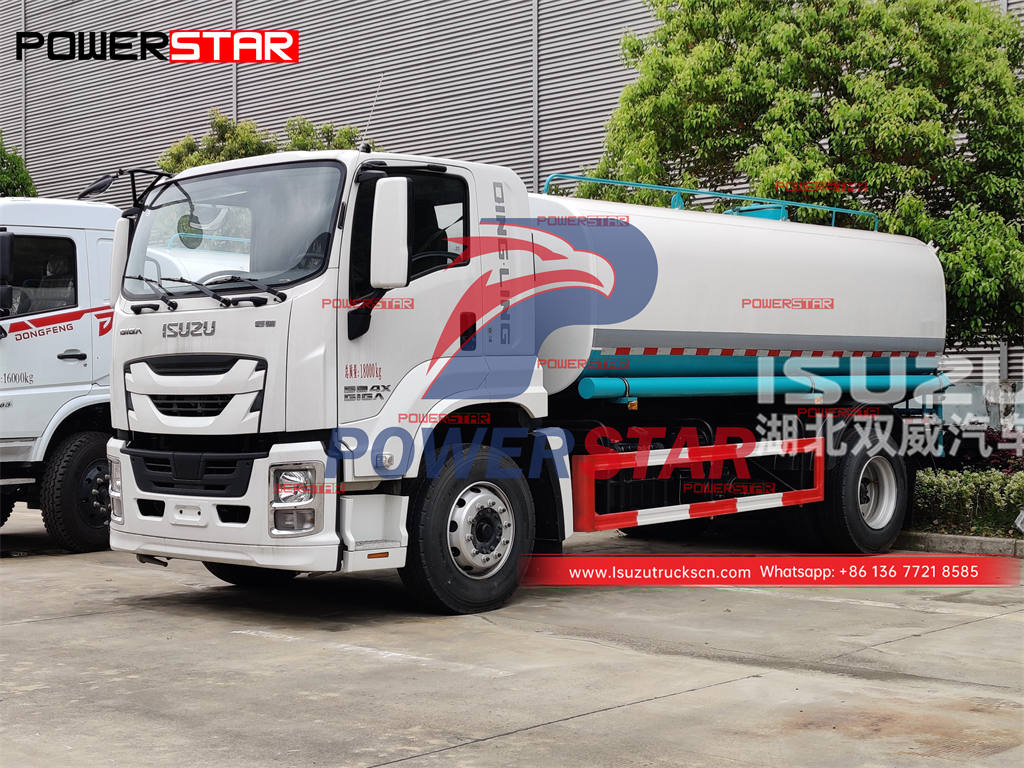 Philippines - Camion-citerne d'eau ISUZU GIGA 6 roues 12000 litres exporté de POWERSTAR TRUCKS

