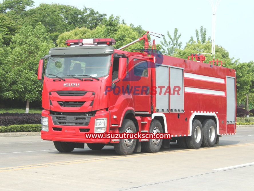 Le gouvernement congolais achète un camion de pompiers à poudre sèche lourde Isuzu Giga
    