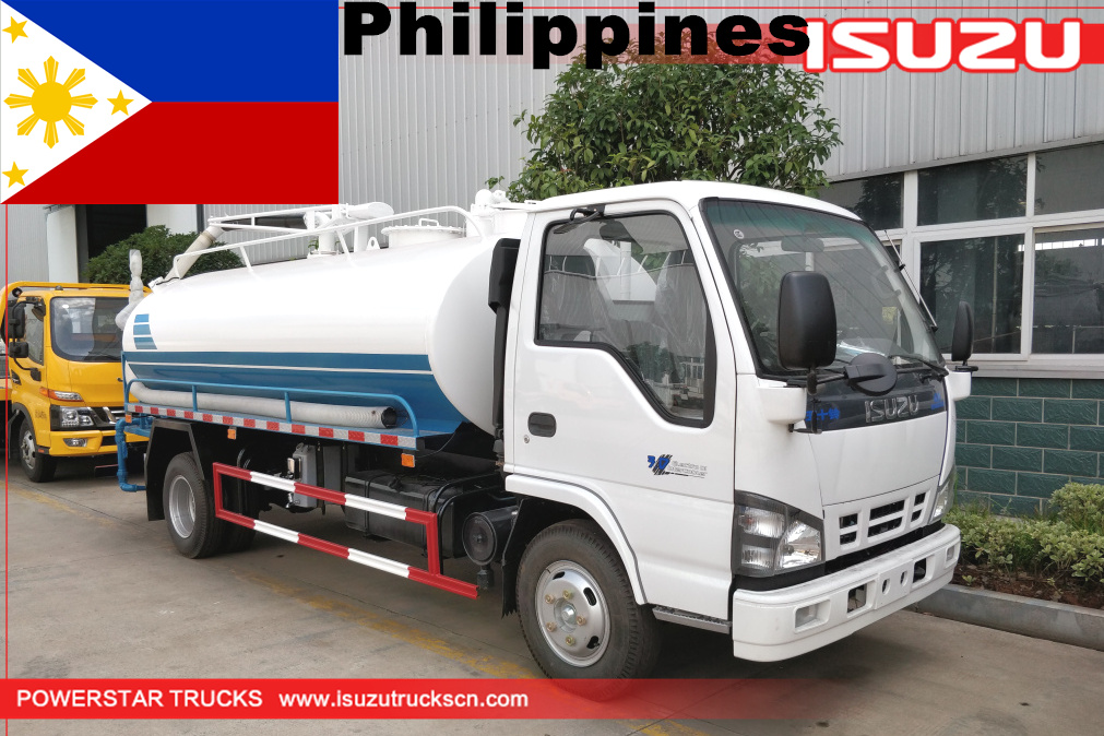 philippines- 1 unité de camion d'aspiration fécale isuzu