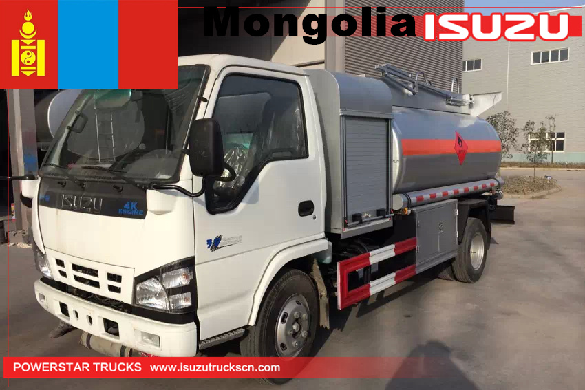 mongolie 1 unité de camion-citerne de carburant isuzu
