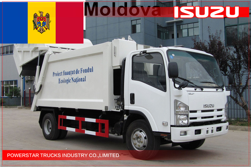 moldova order 8tons isuzu camion compacteur d'ordures
