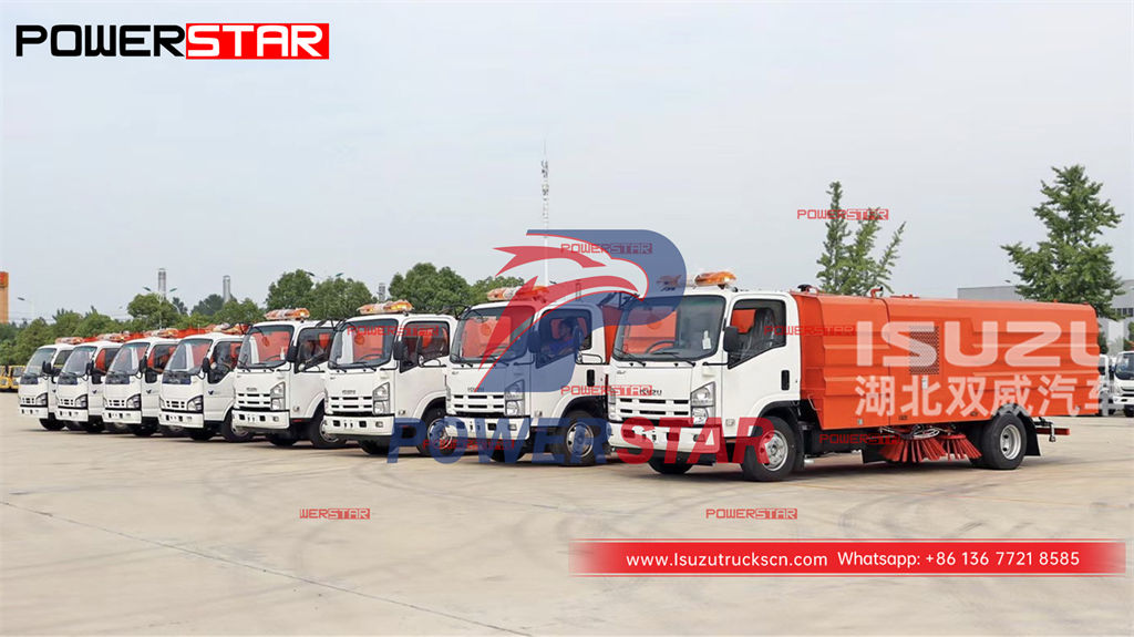 Ehiopia - 8 unités ISUZU Street Sweeper Trucks exportées
