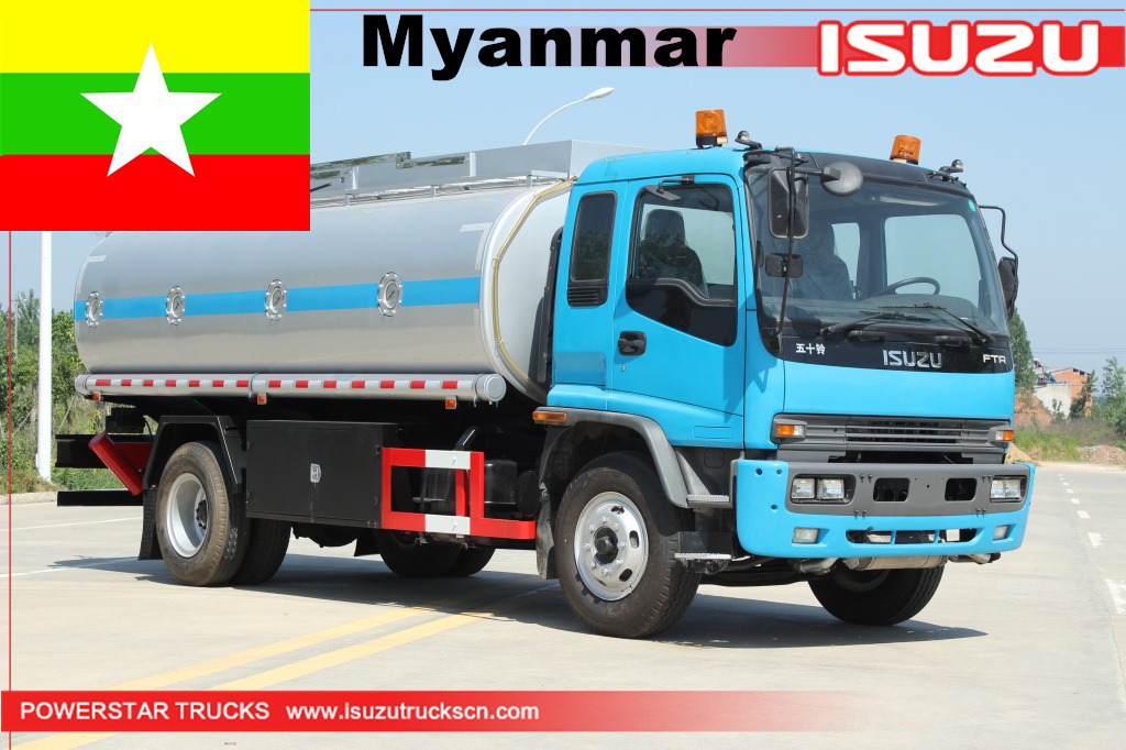 Birmanie - Isuzu FTR Fuel Tanker Bowser
