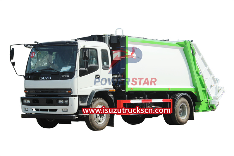 Comment utiliser le camion compacteur de déchets Isuzu FTR