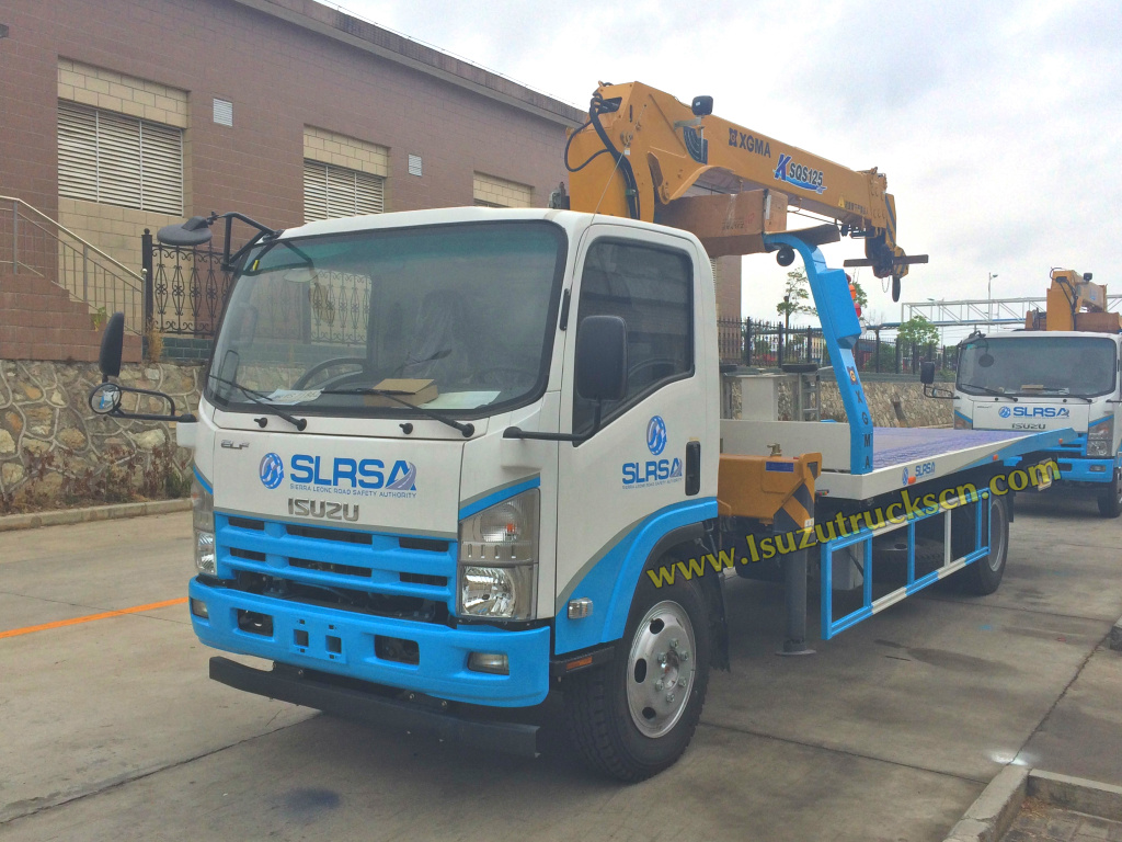 Sierra Leone Road Safety Authority camion dépanneuse faite par camions Isuzu ELF 