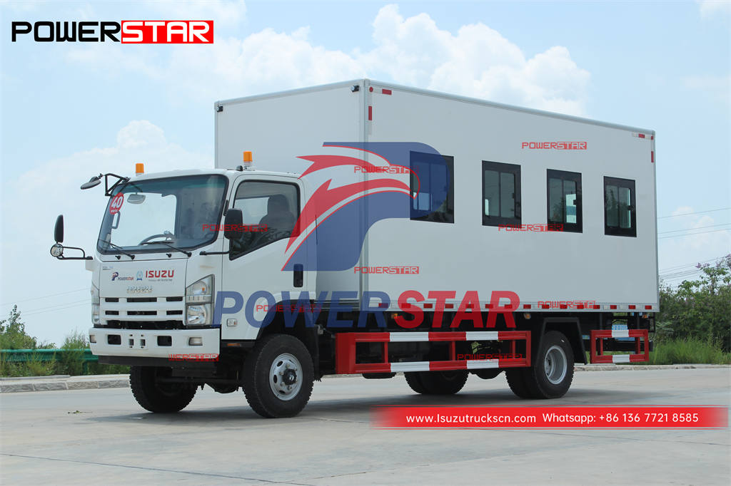 Éthiopie - Camion transporteur de passagers ISUZU 700P 4 × 4 exporté de l'usine POWERSTAR
