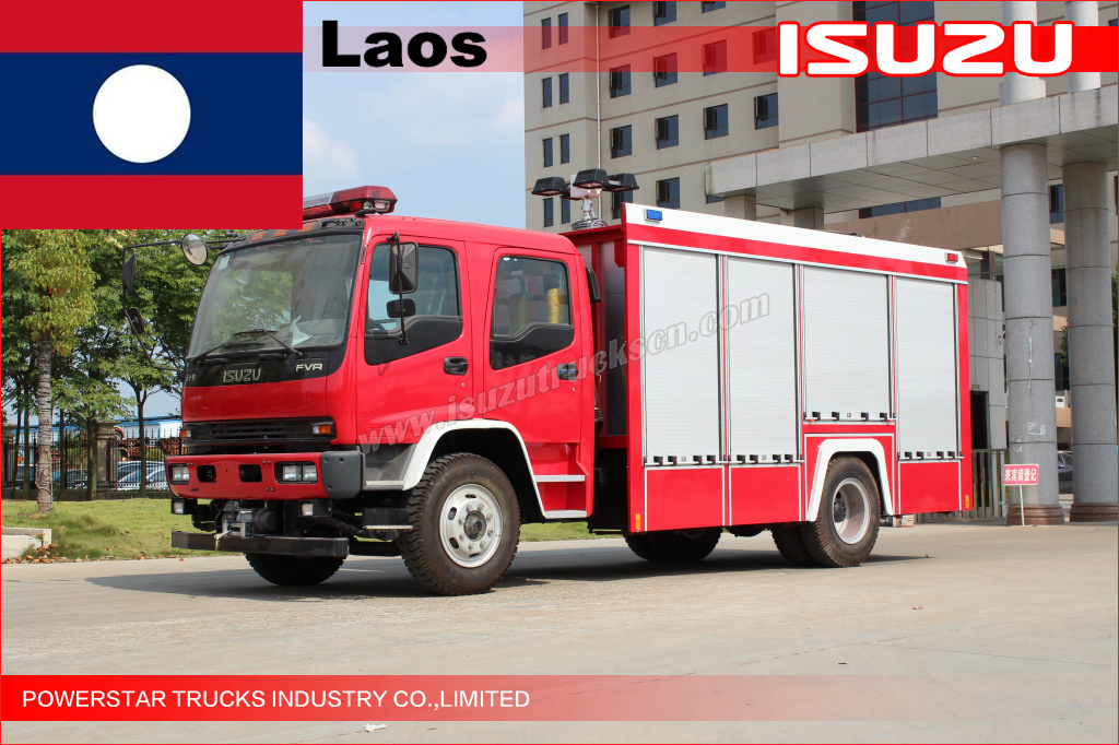 Camion de pompier de sauvetage pour les taches de LAOS Tour