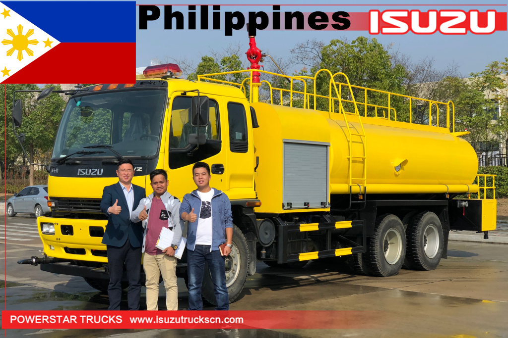 philippines - 1 camion citerne à eau isuzu