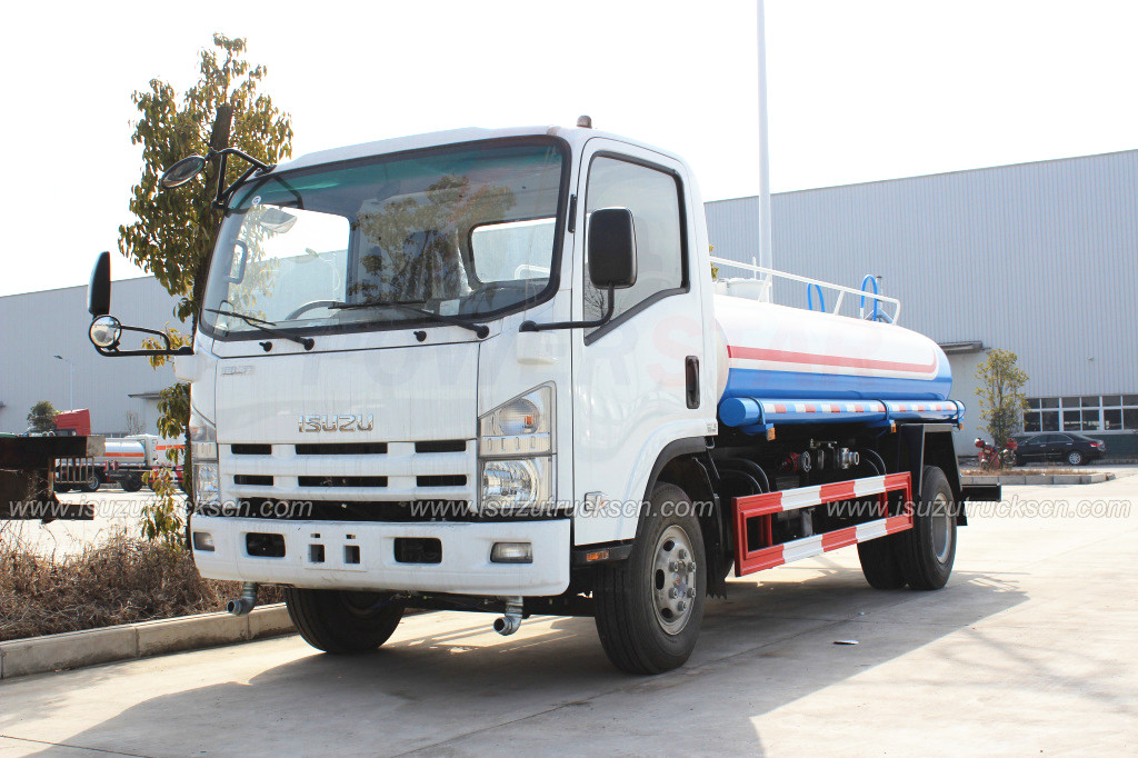 6 000 L ISUZU camion de réservoir d'eau bowser pour le porteur d'eau propre de poussières d'eau