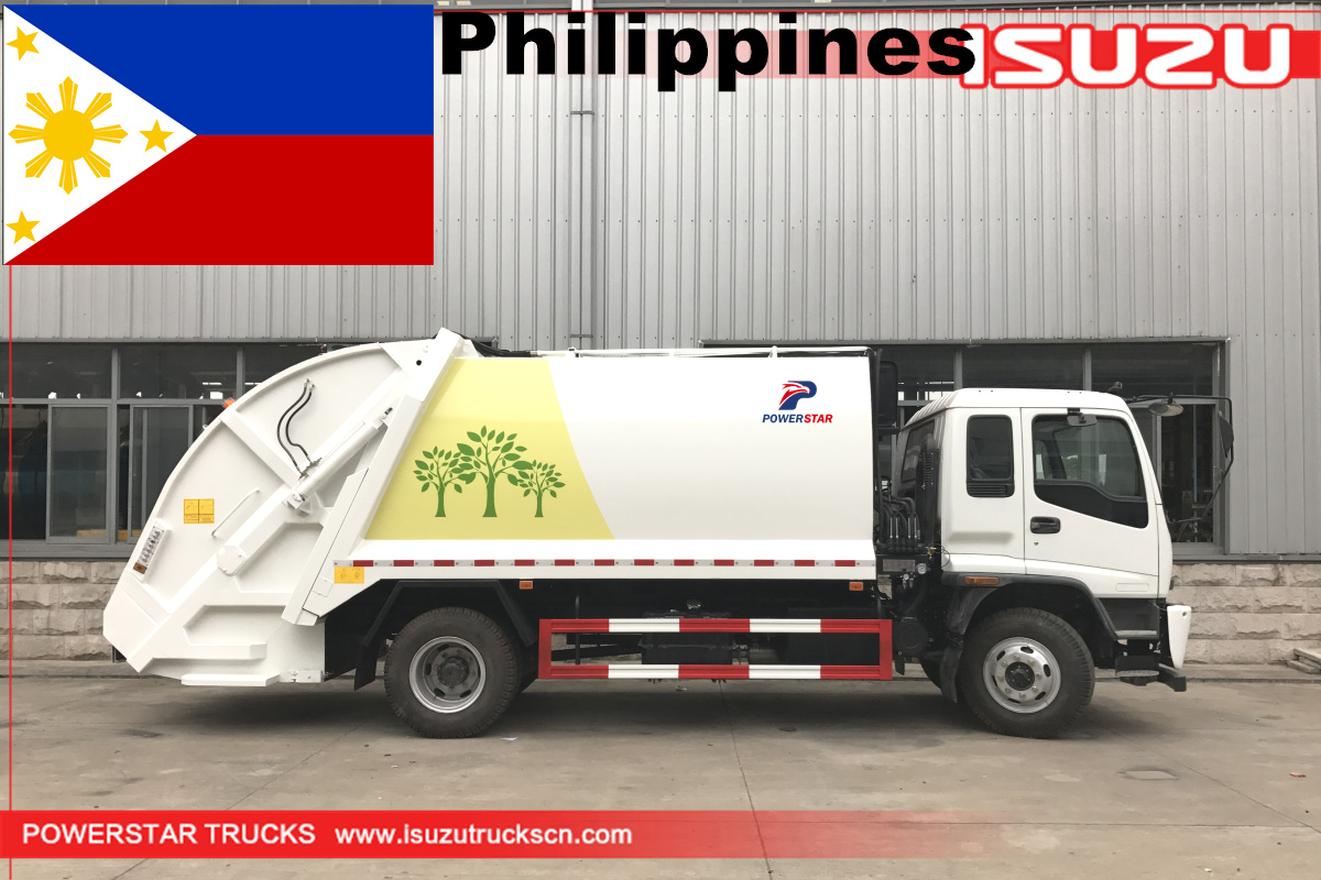 philippines - 1 unité 14cbm isuzu compacteur de déchets
