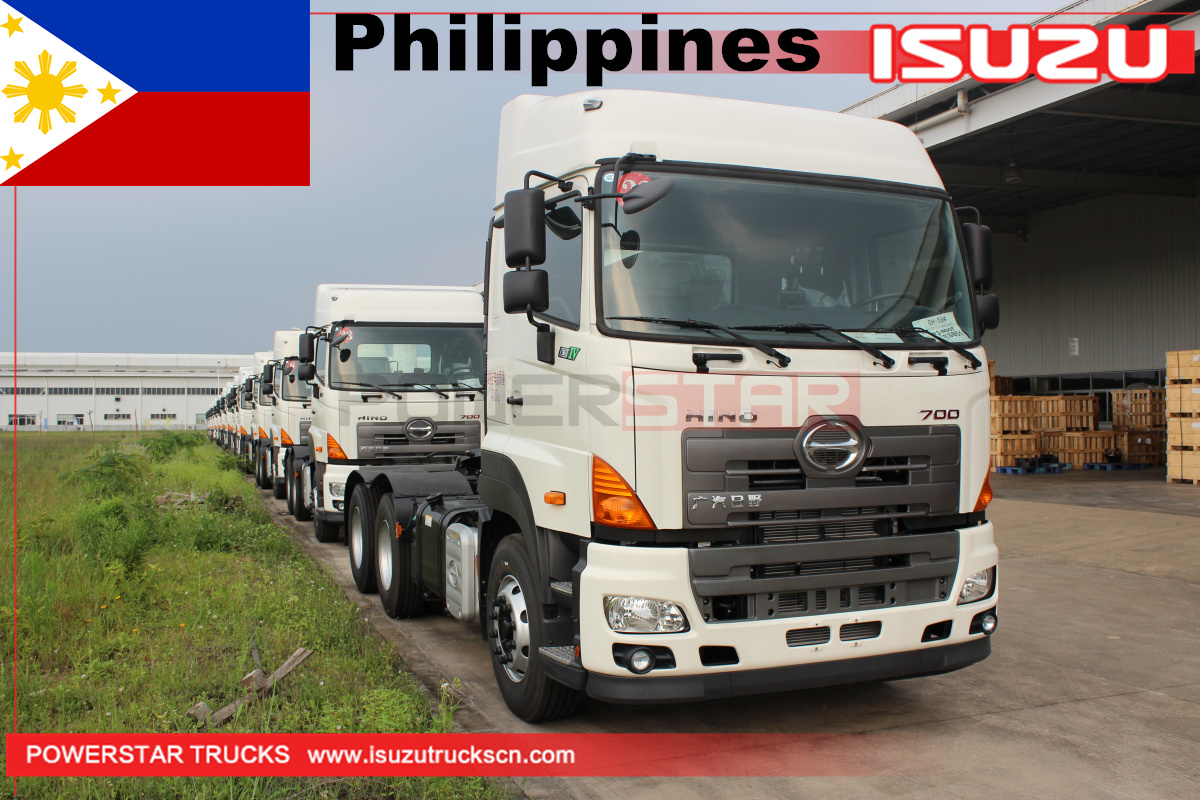 philippines - 22units de 10-wheeler gac hino700 prime mover tracteur camion