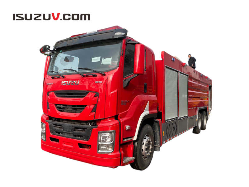 Instruction de fonctionnement du système de poudre sèche pour camion de lutte contre l'incendie Isuzu FVZ