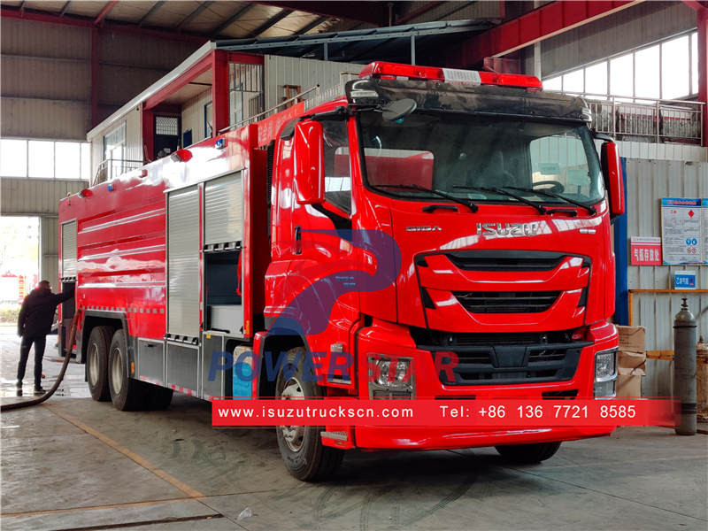 Comment utiliser le camion de pompiers isuzu en cas d'urgence