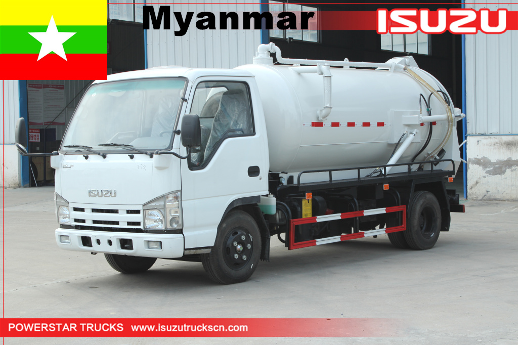 Myanmar - Camion aspirateur d'eaux usées Isuzu
