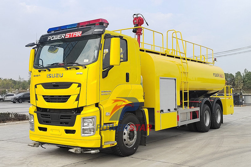 Les camions-citernes ISUZU GIGA 6x4 Fire Water sont exportés vers le Nigeria