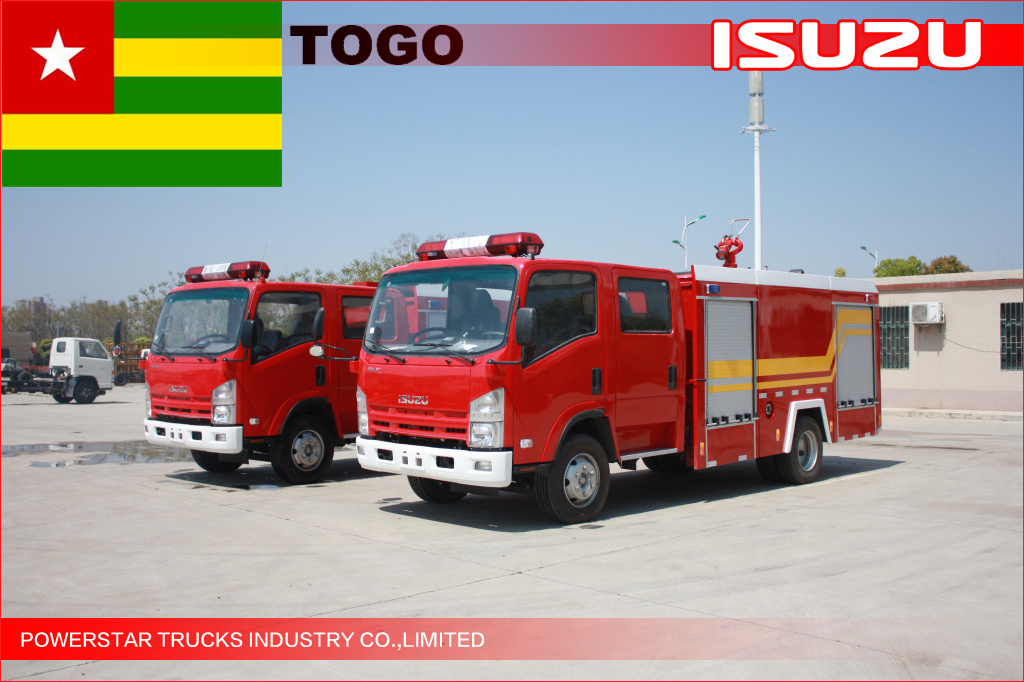 npr elf eau camion de pompiers pour togo